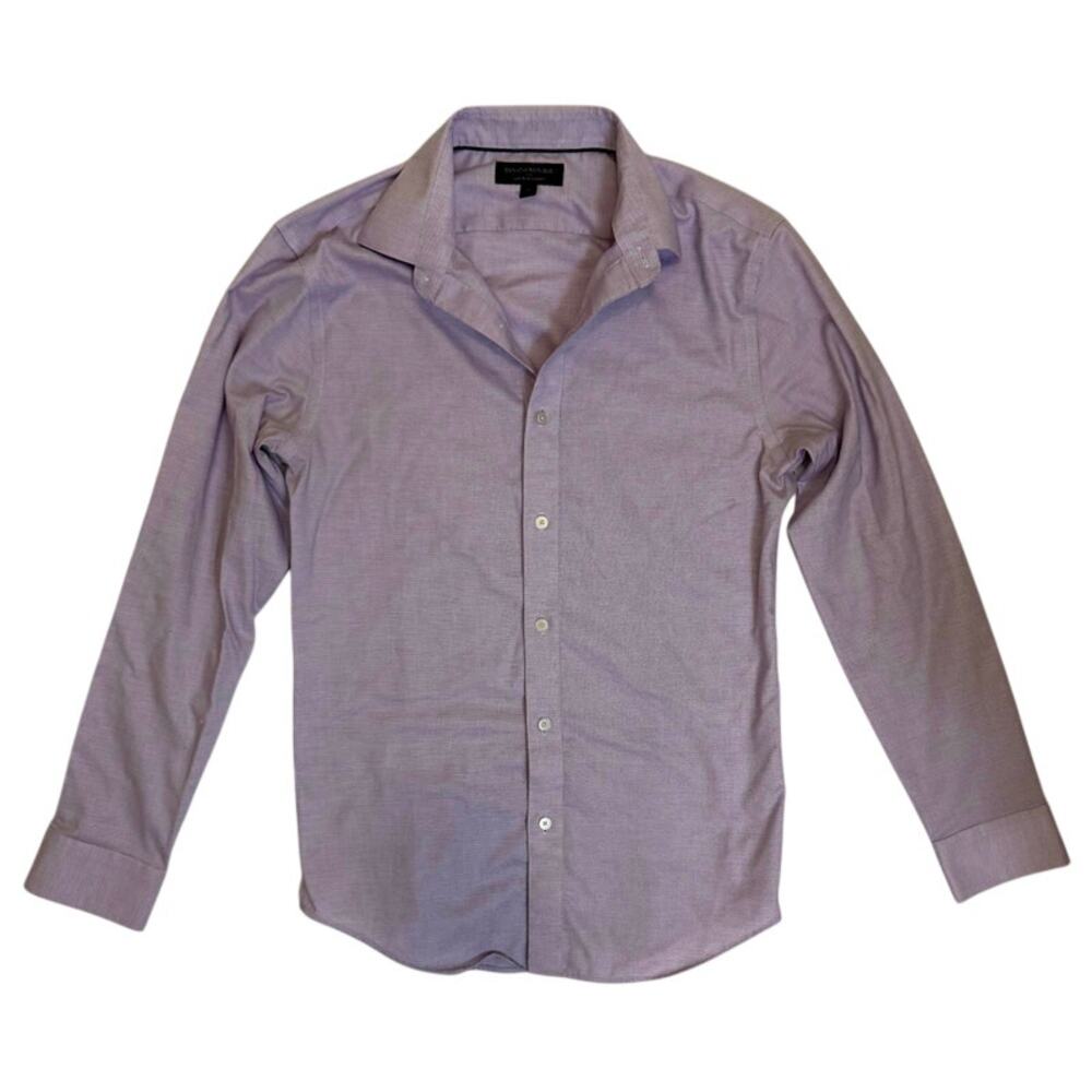 Banana Republic Men’s Non-Iron Slim Fit Dress Shirt Small Purple